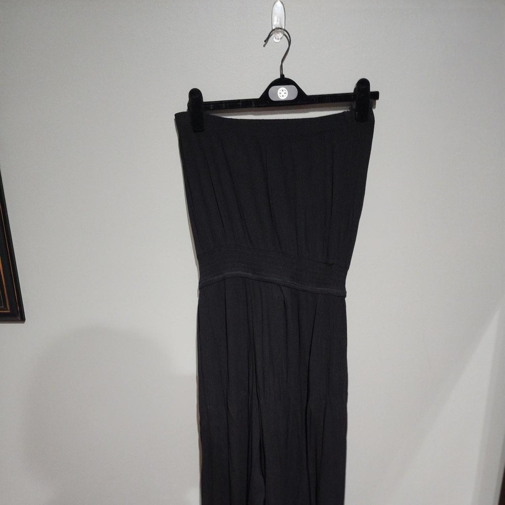 Beca black strapless romper with back tie waist' - Picture 1 of 5